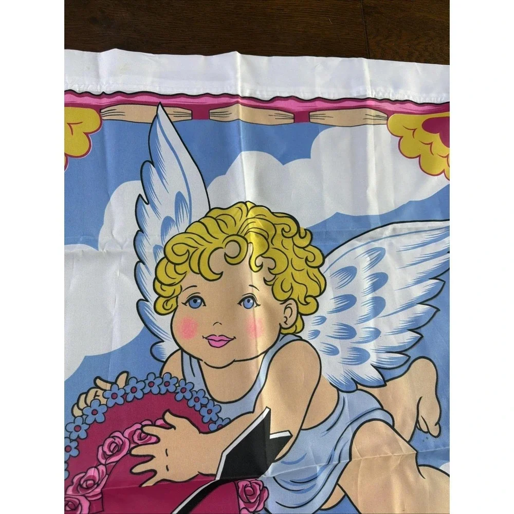 VTG Cute Cupid Valentine's Day Flag Yard Outdoor Pole Hanging Decor 28